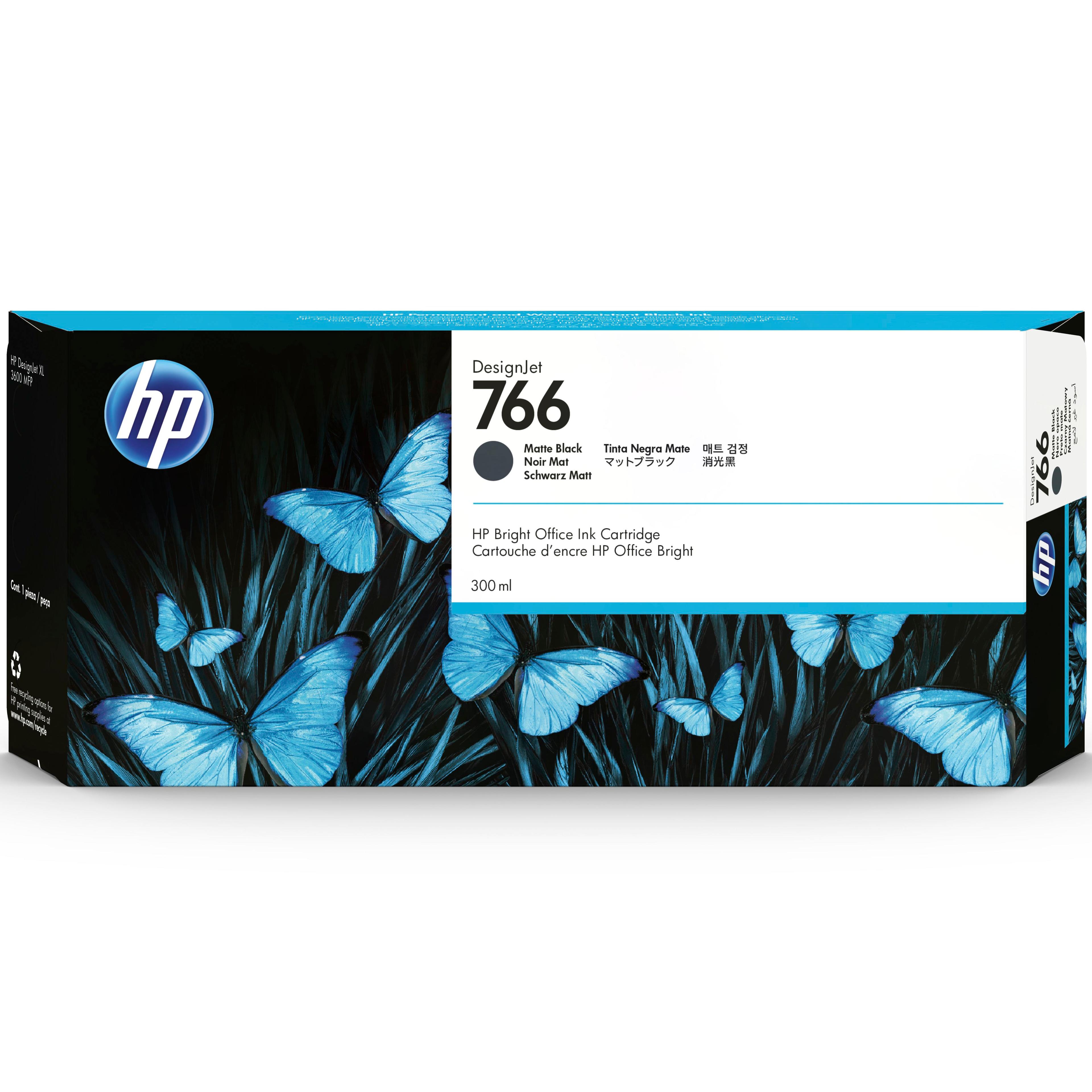 HP Tinte No.766 300ml Matte Black